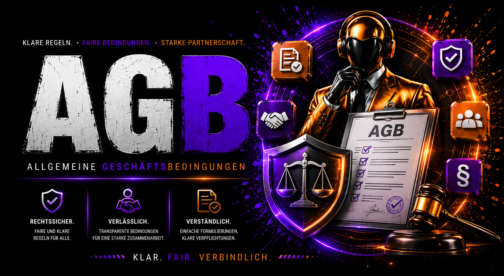 AGB — Klare Regeln. Faire Bedingungen. Starke Partnerschaft.