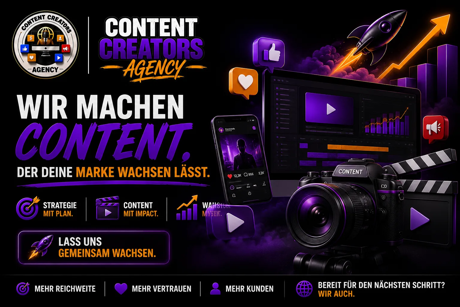 Lass uns gemeinsam deine Marke zur Nr. 1 machen
